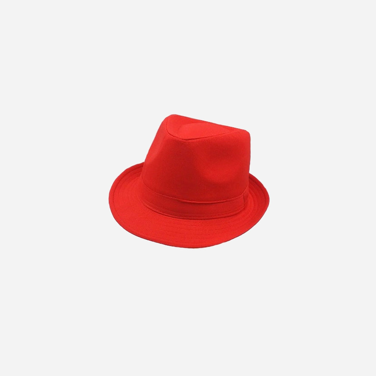 Chapeau trilby fluo rouge