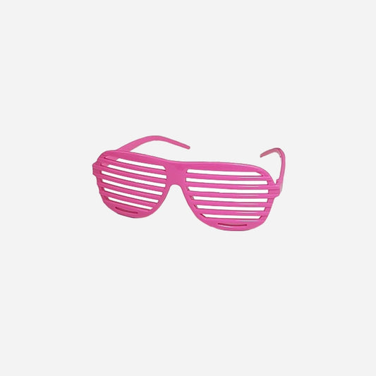 Lot de 12 lunettes stores pink fuchsia néon