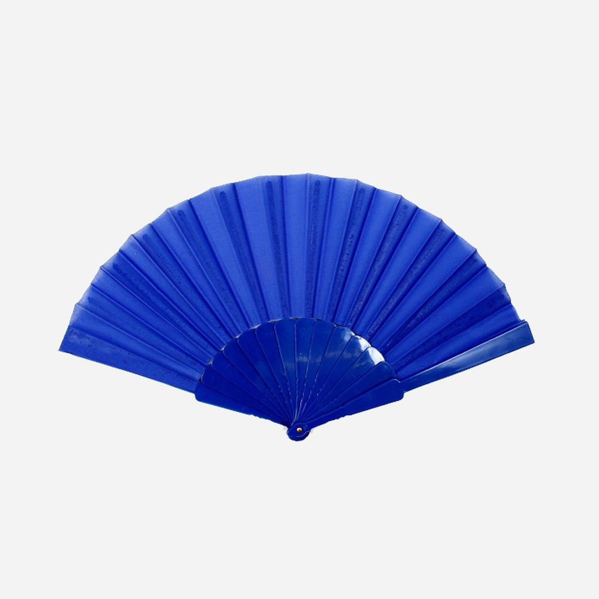 Éventail plastique. bleu 22 cm