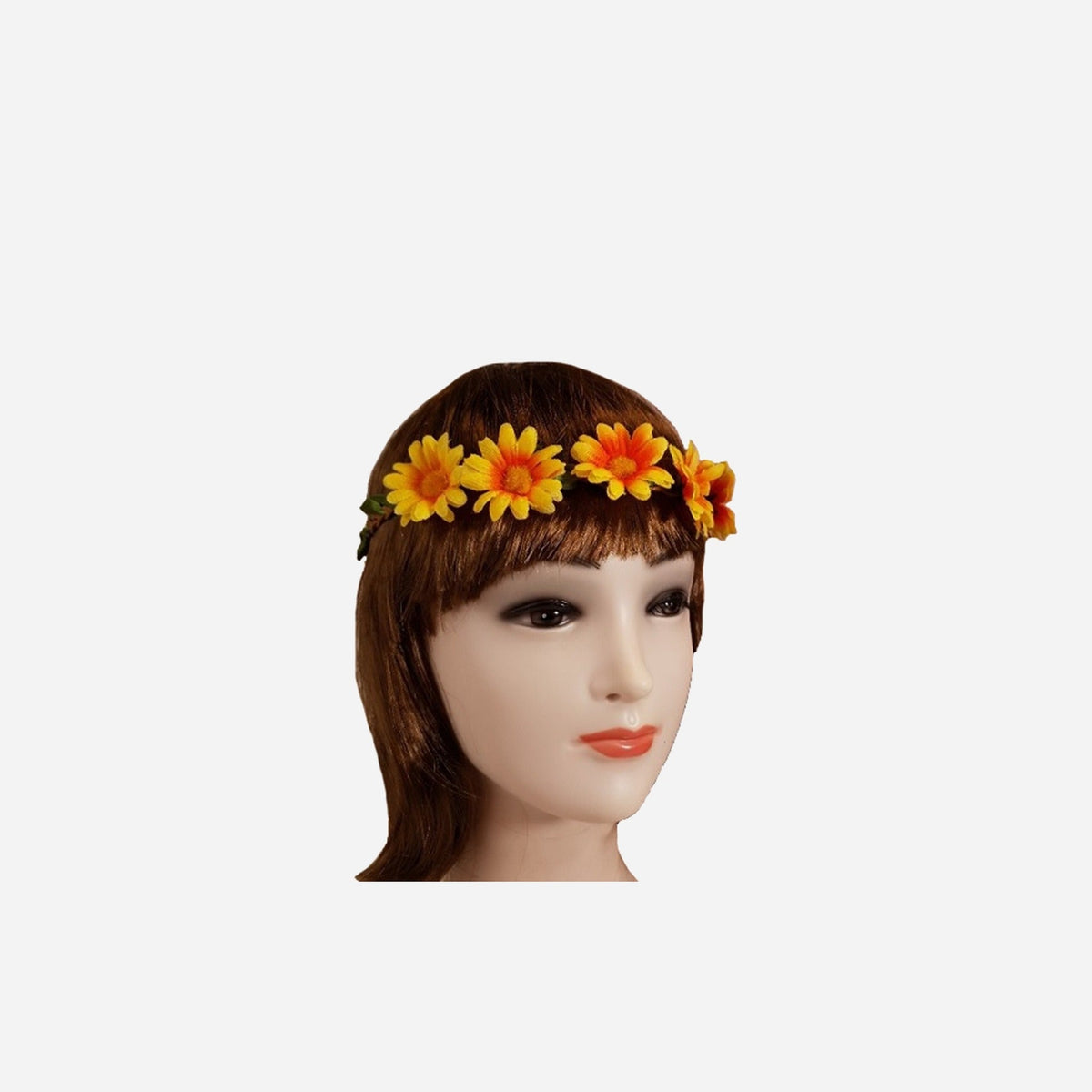 Couronne de fleurs élastique