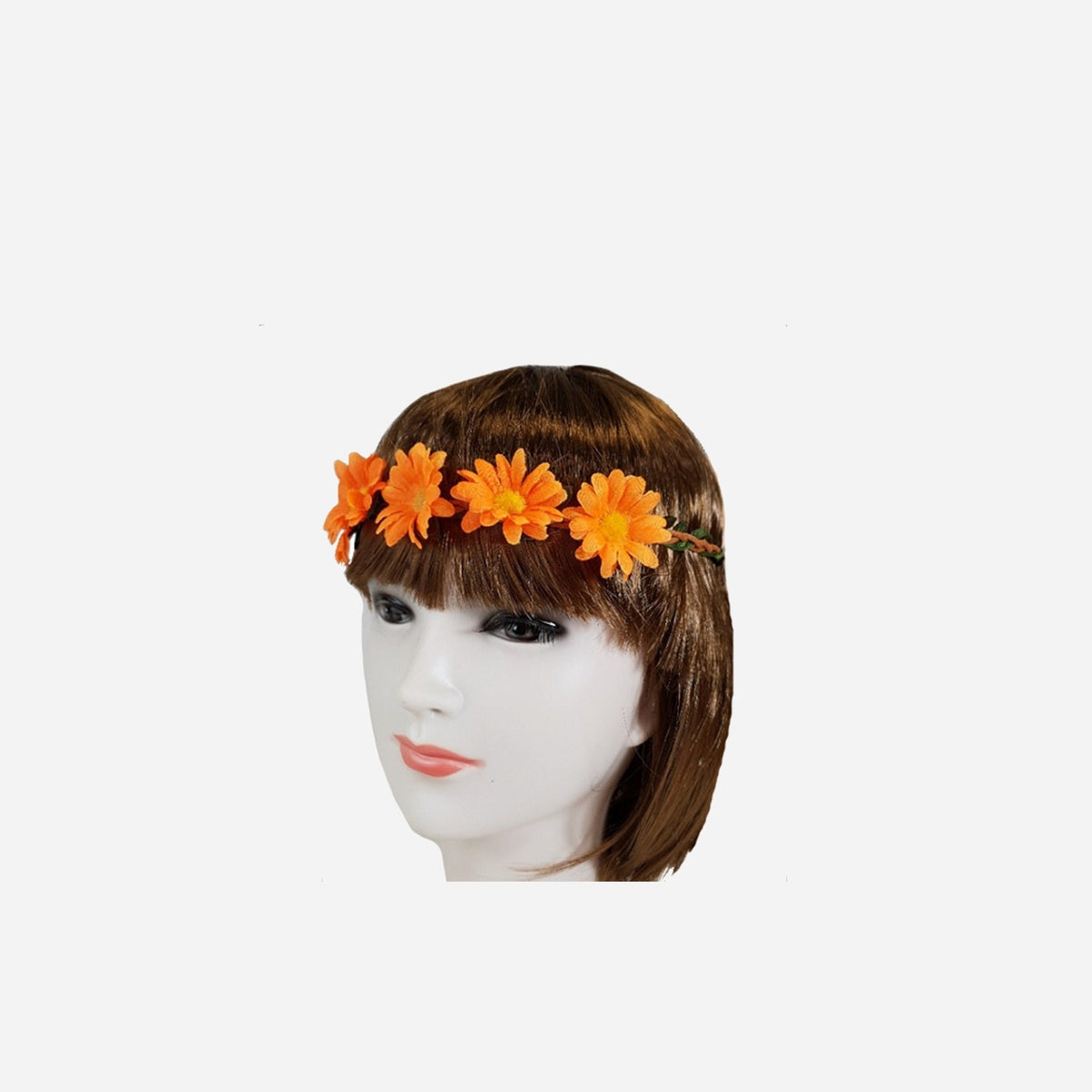 Couronne de fleurs élastique