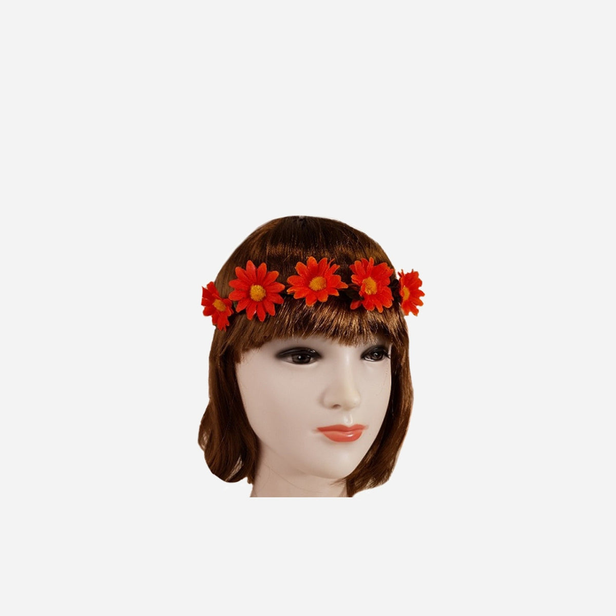 Couronne de fleurs élastique
