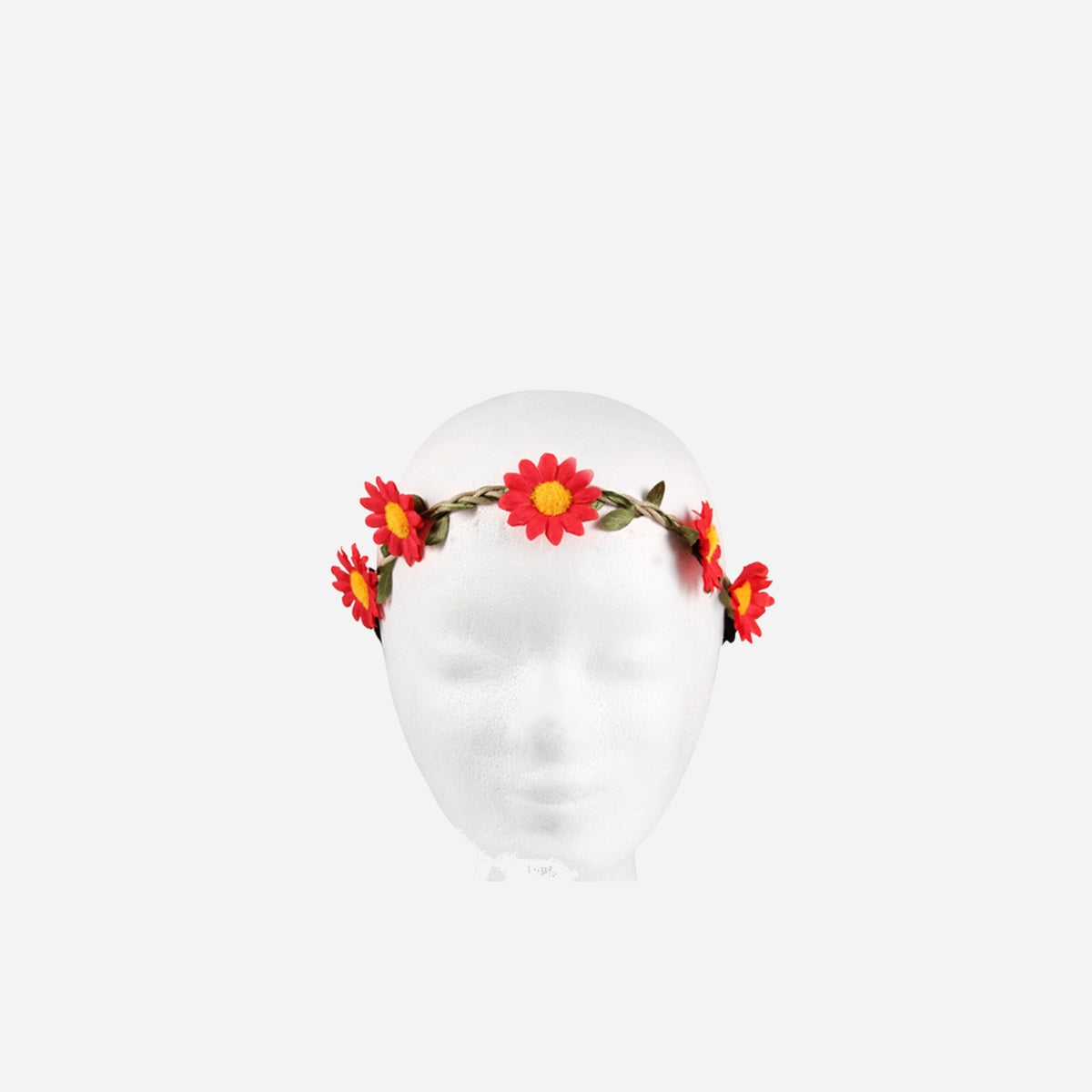 Couronne de fleurs élastique