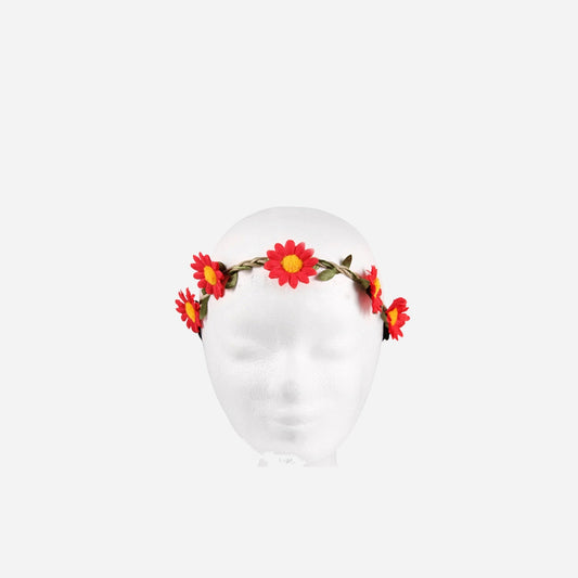 Couronne de fleurs élastique