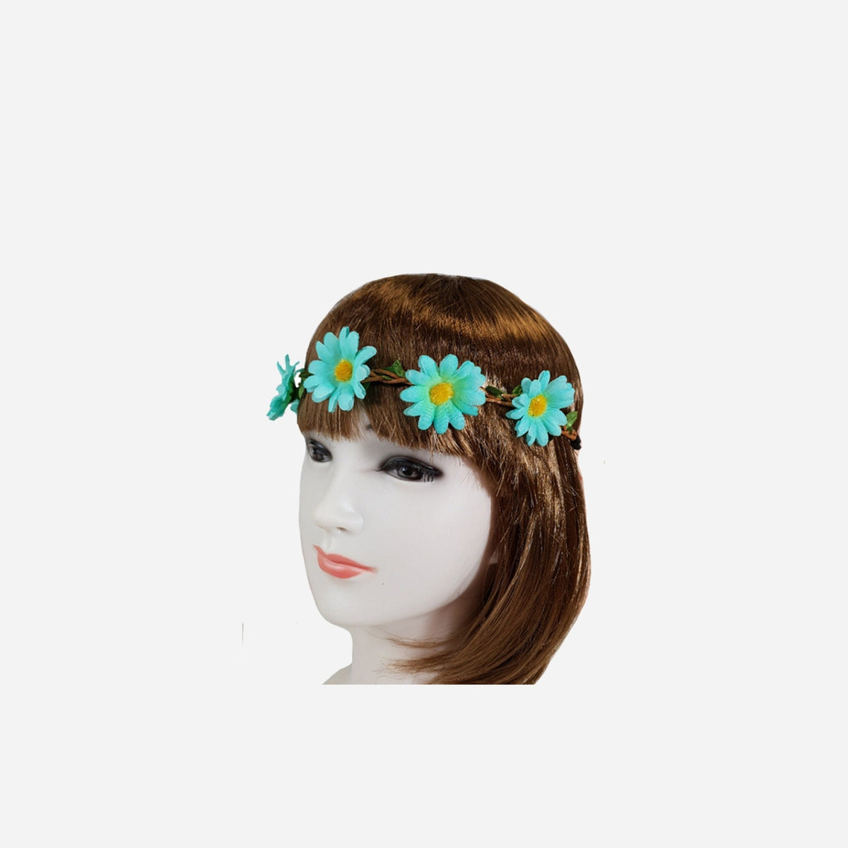 Couronne de fleurs élastique