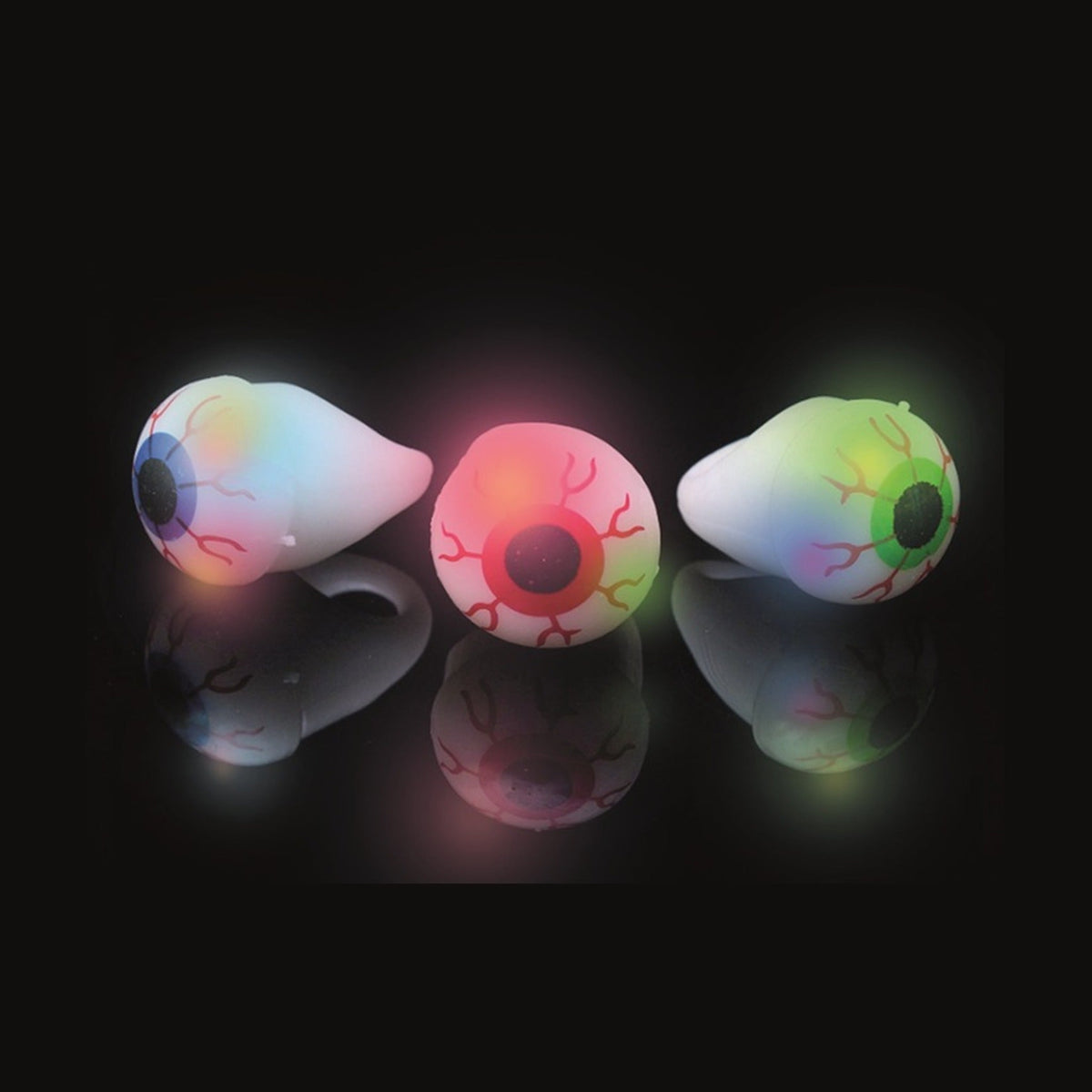 Bague lumineuse gel yeux blanc