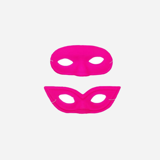 Masque PVC loup néon fluo assorti