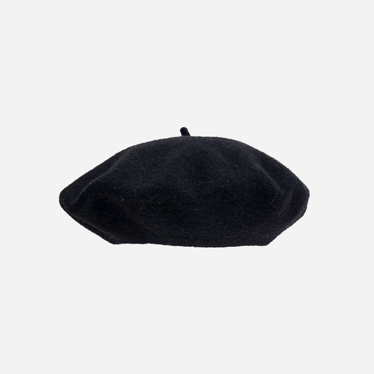Béret feutrine noir adulte