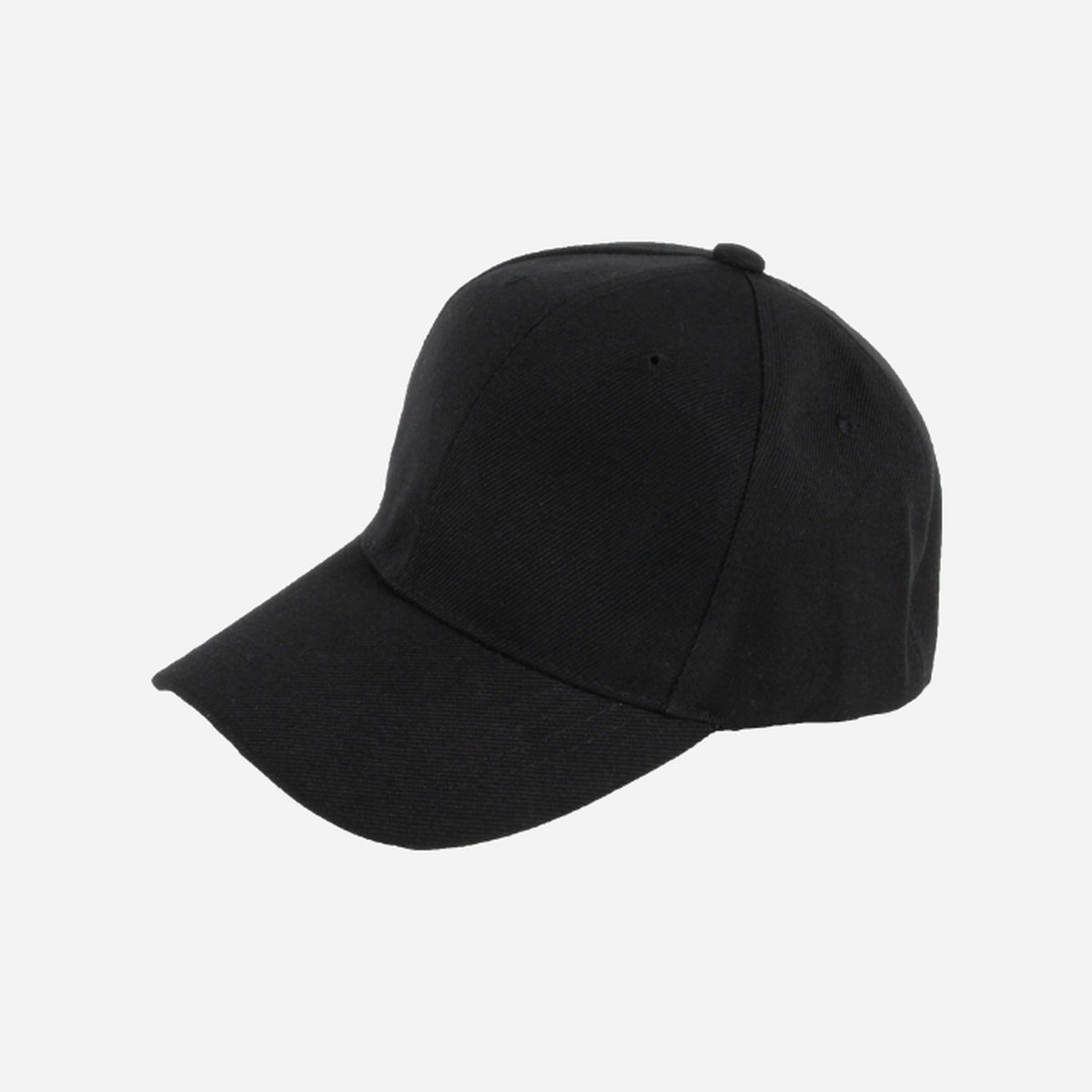 Casquette baseball mode 35% coton noir adulte