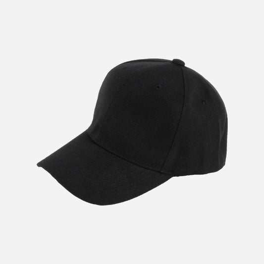 Casquette baseball mode 35% coton noir adulte
