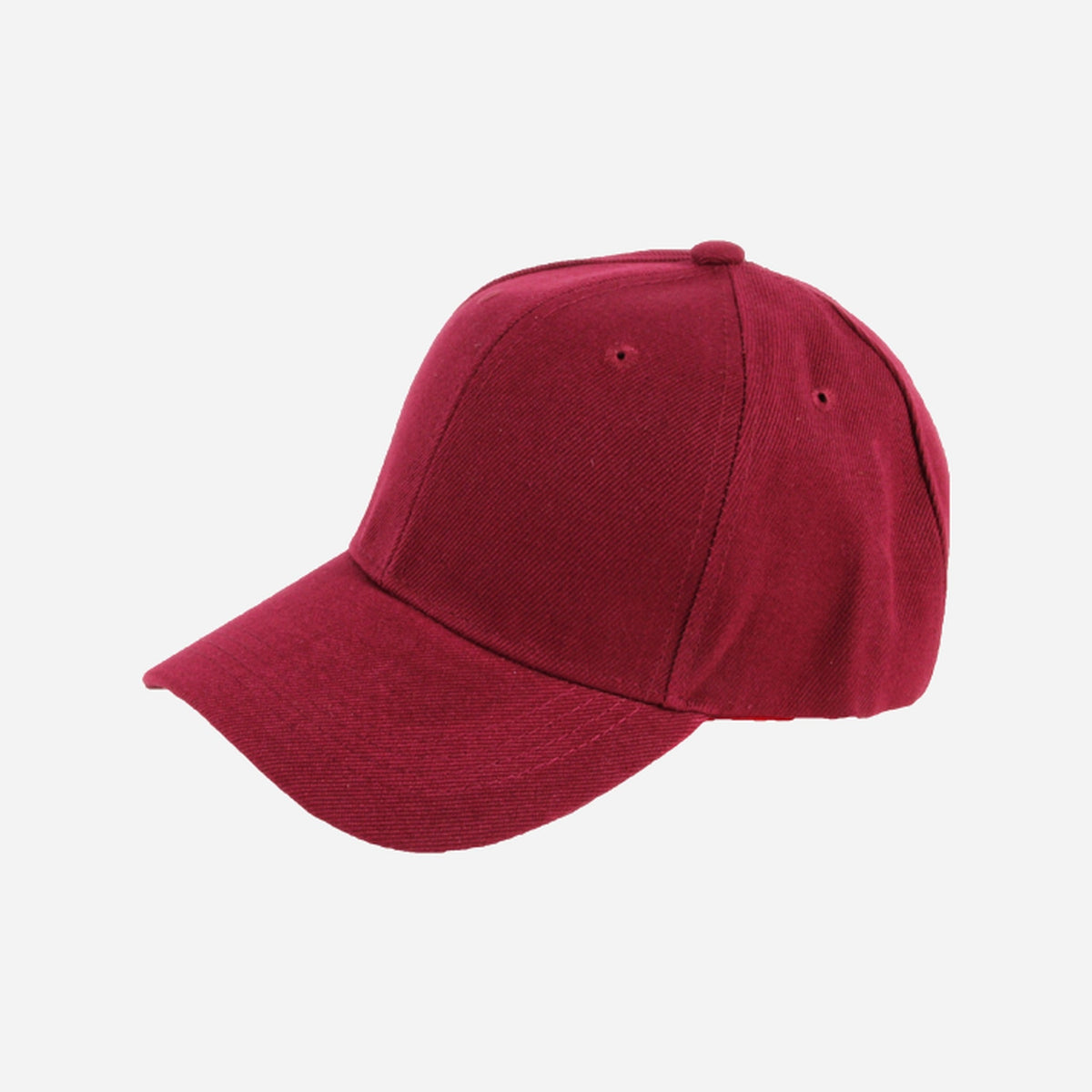 Casquette baseball mode 35% coton bordeaux adulte