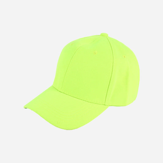 Casquette baseball mode 35% coton jaune adulte