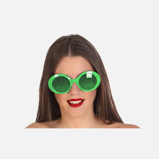 Lunettes rondes rétro vintage vert adulte