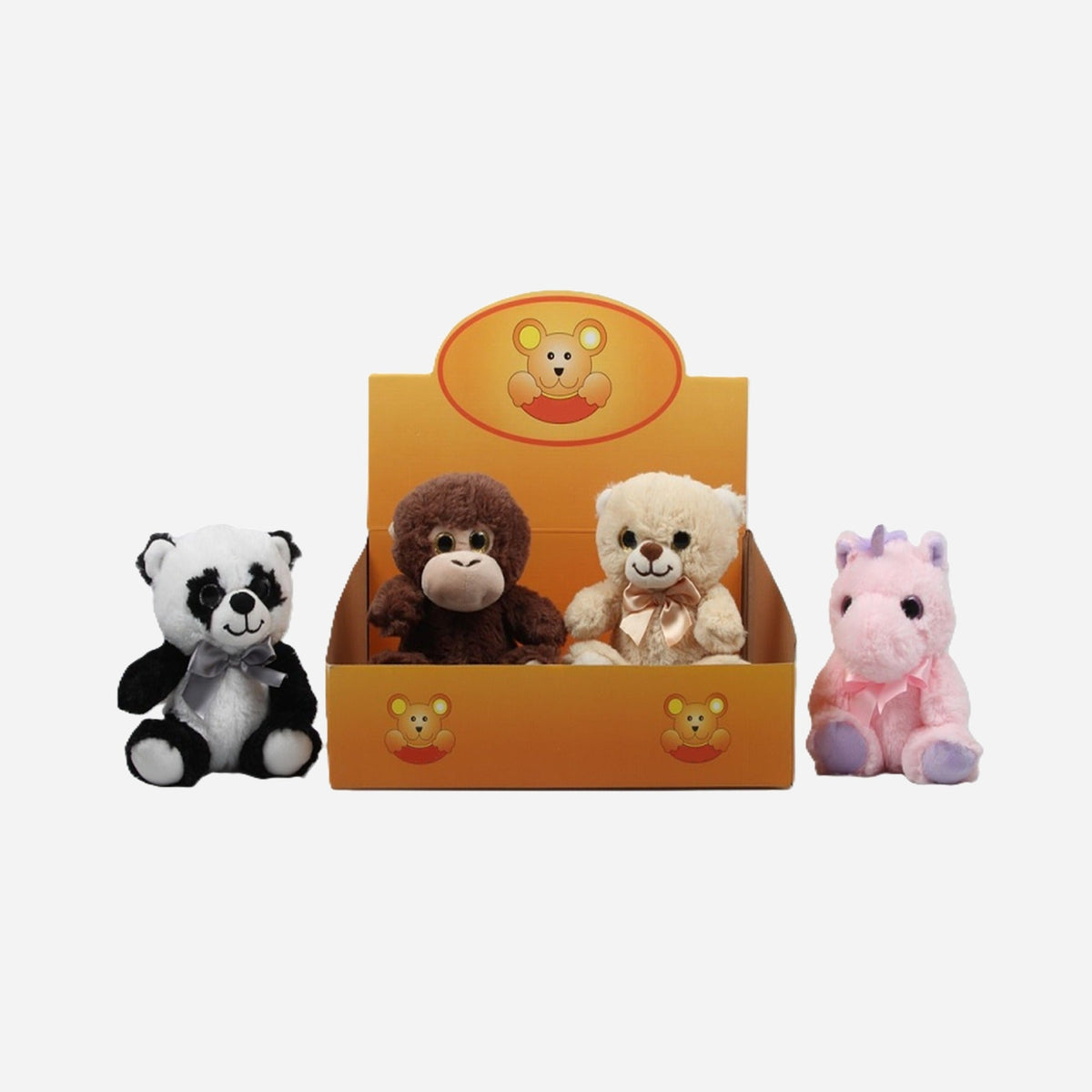 Peluche animaux sauvages assorti 17 cm