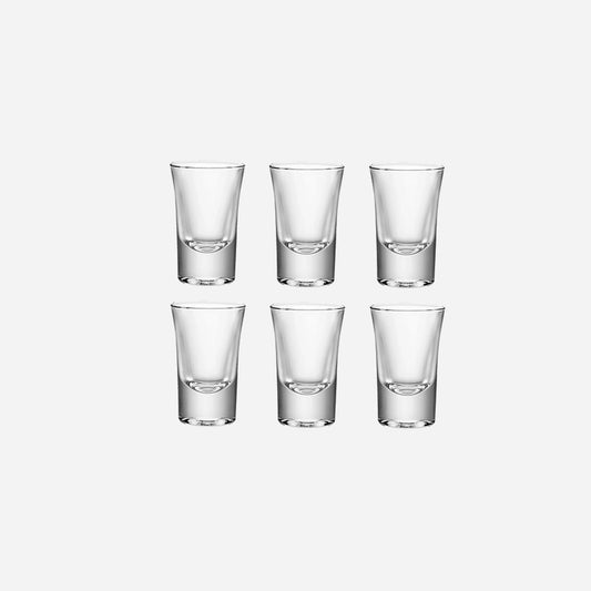 1x lot de 6 verres transparents pour rail shooter 4 cl