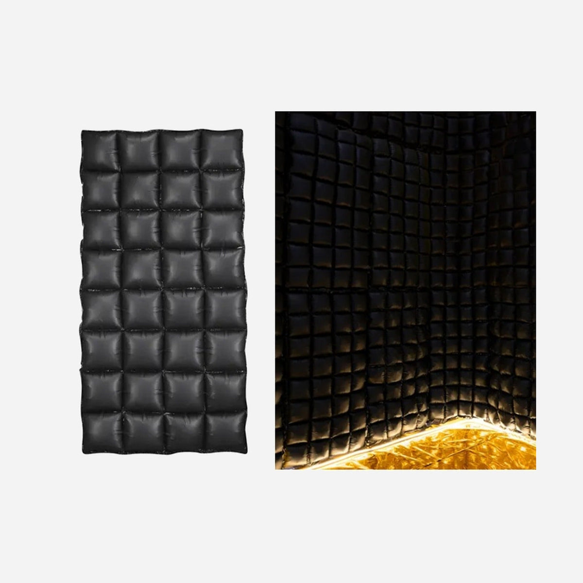 Décoration gonflable rideau ballons noir aluminium 72 × 143 cm