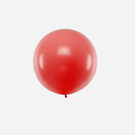 Ballon rond géant pastel 1 m