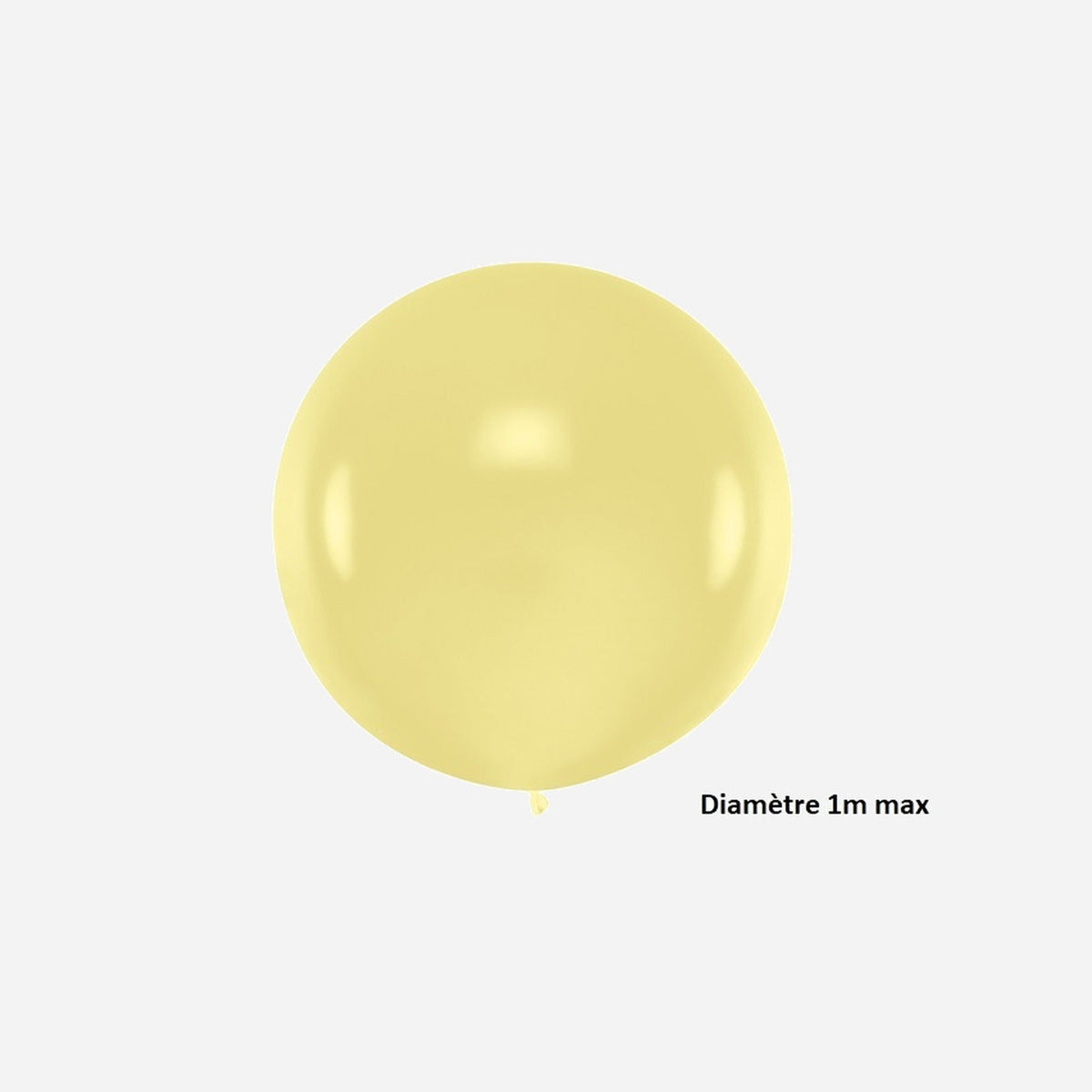 Ballon rond géant creme pastel 1 m