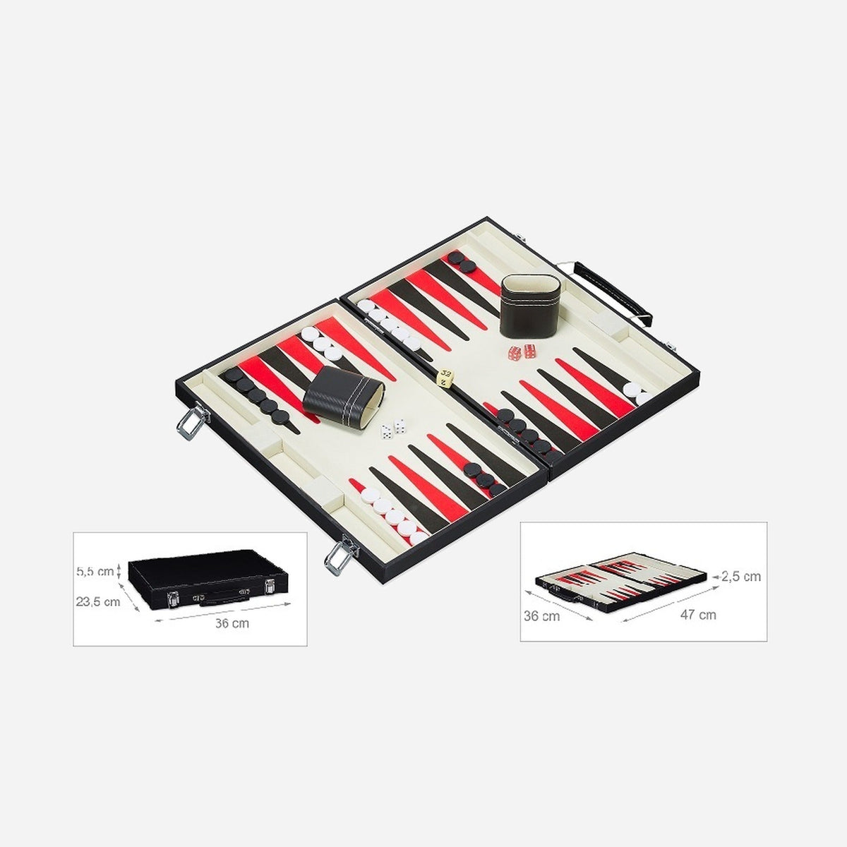 Malette Backgammon luxe