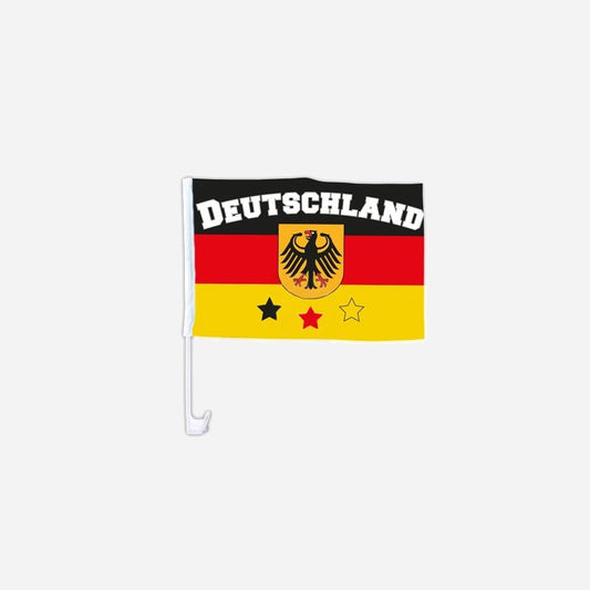 Drapeau pour voiture Allemagne avec marquage 30 × 45 cm