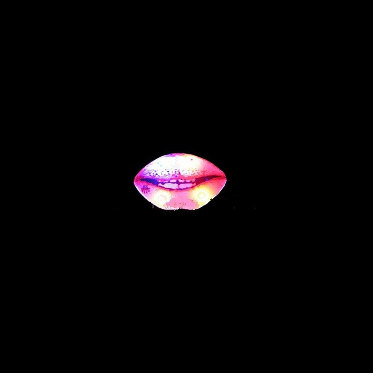 Badge/magnet LED Lèvres rose