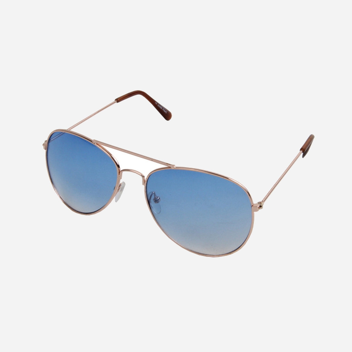 Lunettes de soleil aviateur pilote bleu Macron