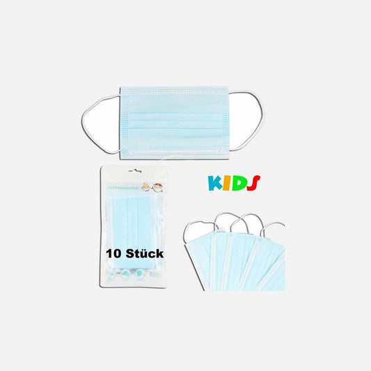 Masque barrière en papier 3 plis enfant (achat par 10 pièces)