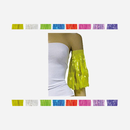 Paire de brassières raphia jaune
