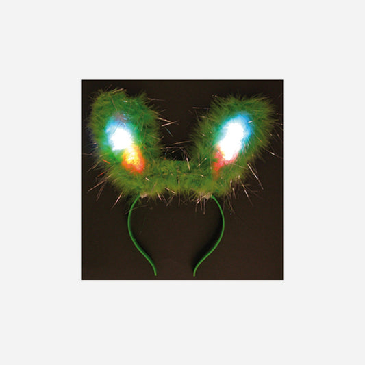 Serre-tête lapin bunny lumineux vert