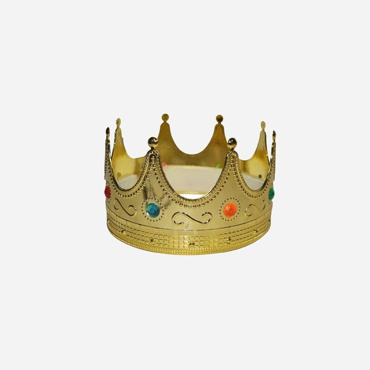 Couronne de roi avec incrustations pierres or