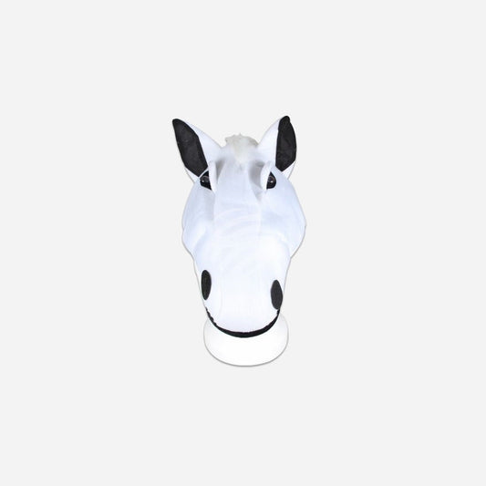 Bonnet peluche cheval blanc