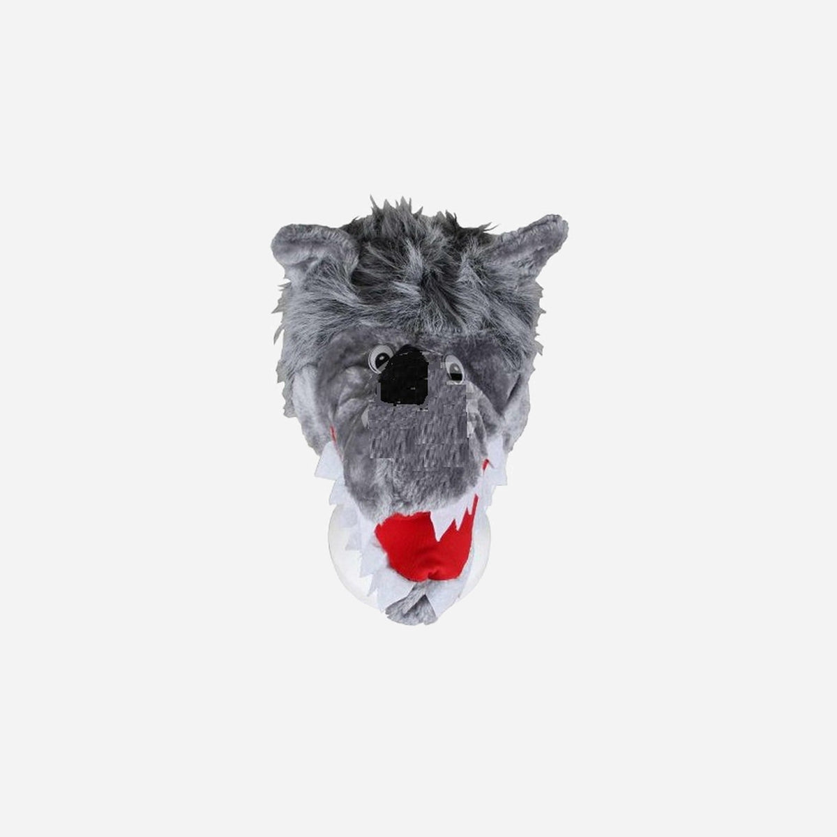 Bonnet peluche loup gris
