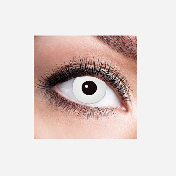 Lentilles de contact zombie à iris blanc 7 jours