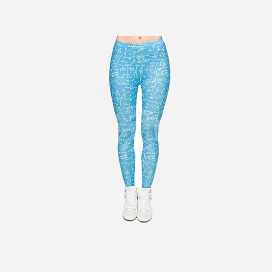 Pantalon legging mathématiques bleu