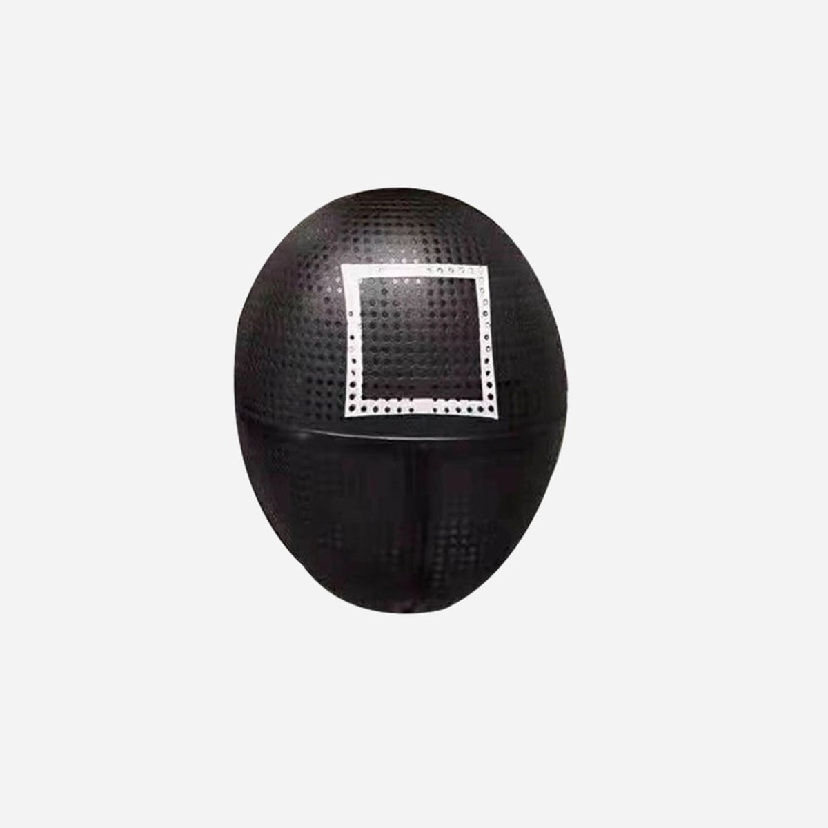 Masque coque noir motif carre adulte
