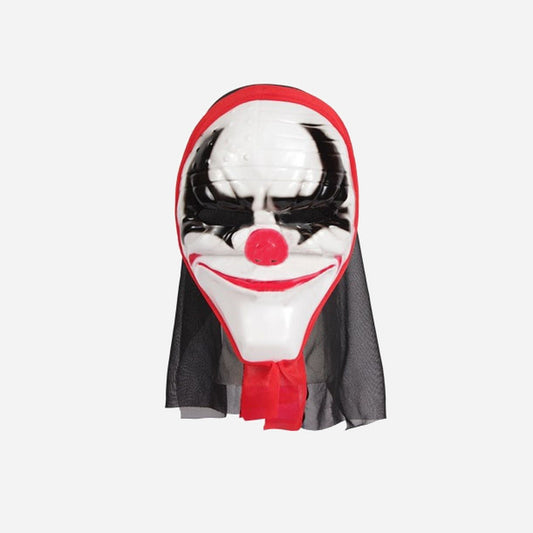 Masque coque clown d'horreur avec cagoule
