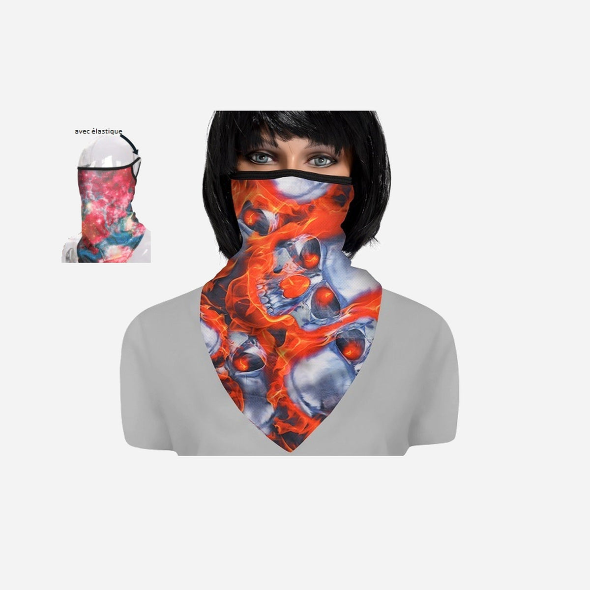 Foulard de protection avec attache-oreilles ST-001