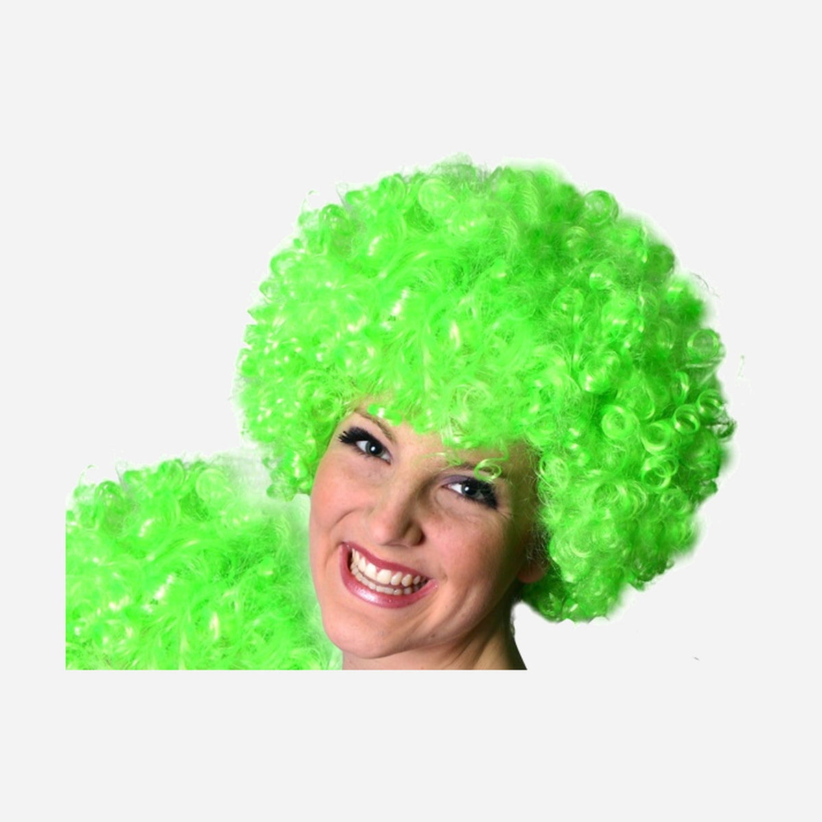Perruque afro moyenne vert