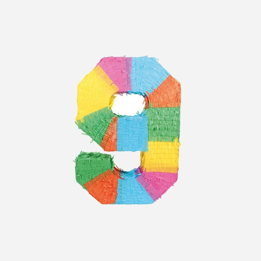 Pinata chiffre "9" 50 cm