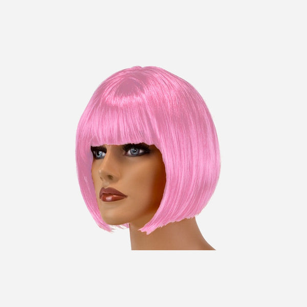 Perruque cabaret rose
