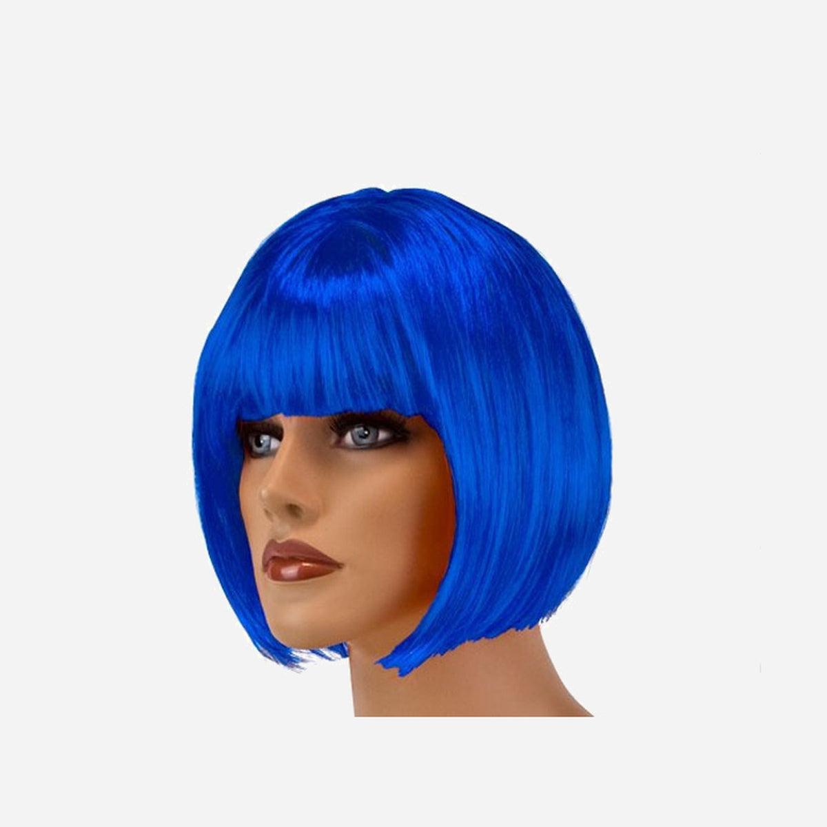 Perruque cabaret bleu foncé