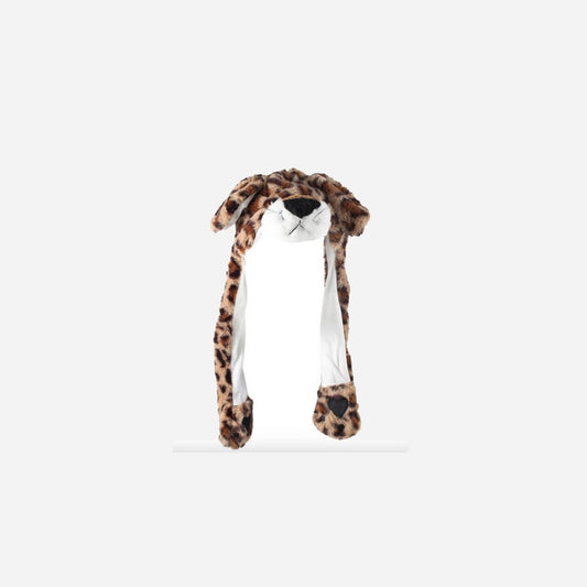 Bonnet "oreilles qui bougent" Léopard