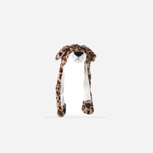 Bonnet "oreilles qui bougent" Léopard