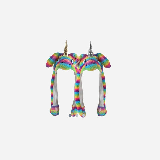 Bonnet "oreilles qui bougent" Licorne assorti II