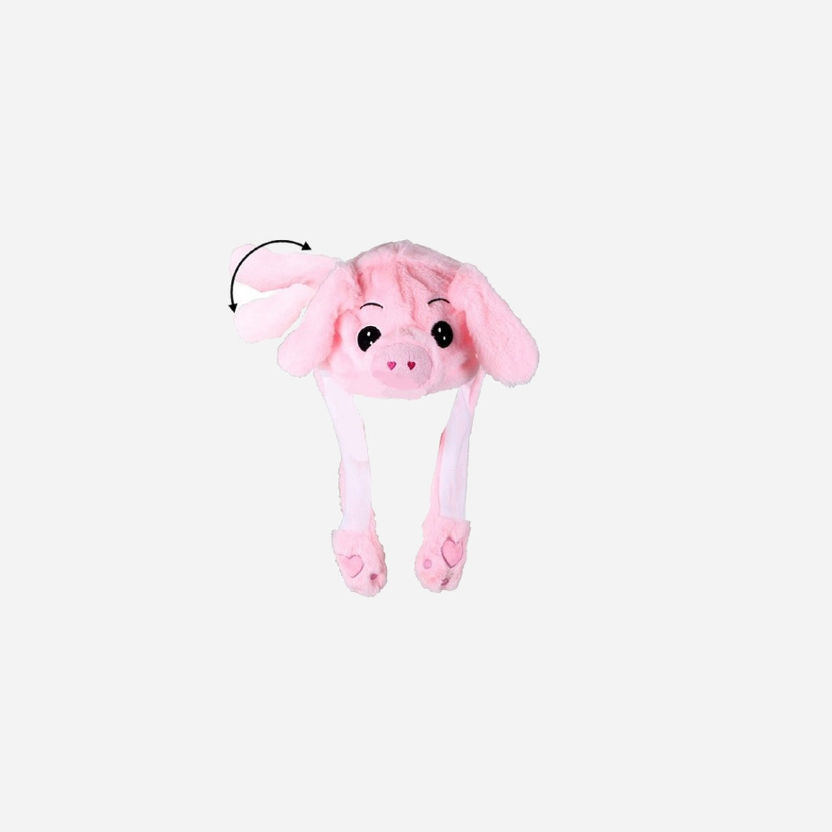 Bonnet "oreilles qui bougent" Cochon rose