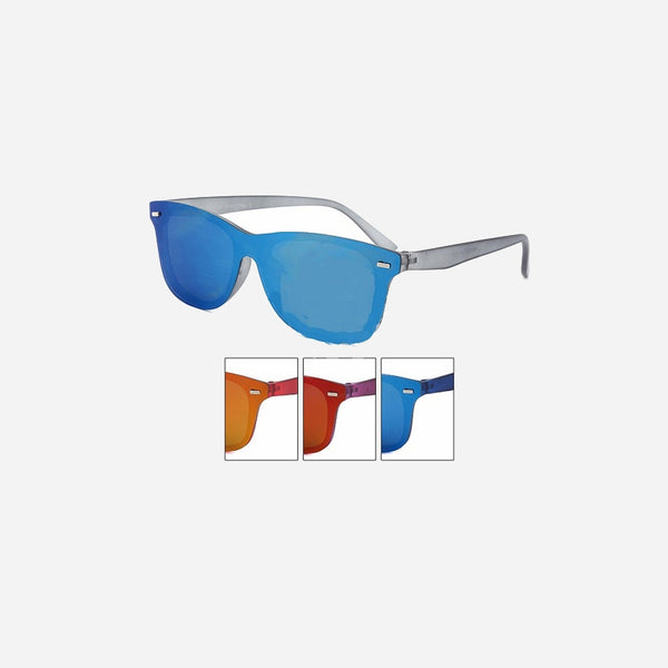 Lunettes de soleil rétro vintage nerd blues V-1400