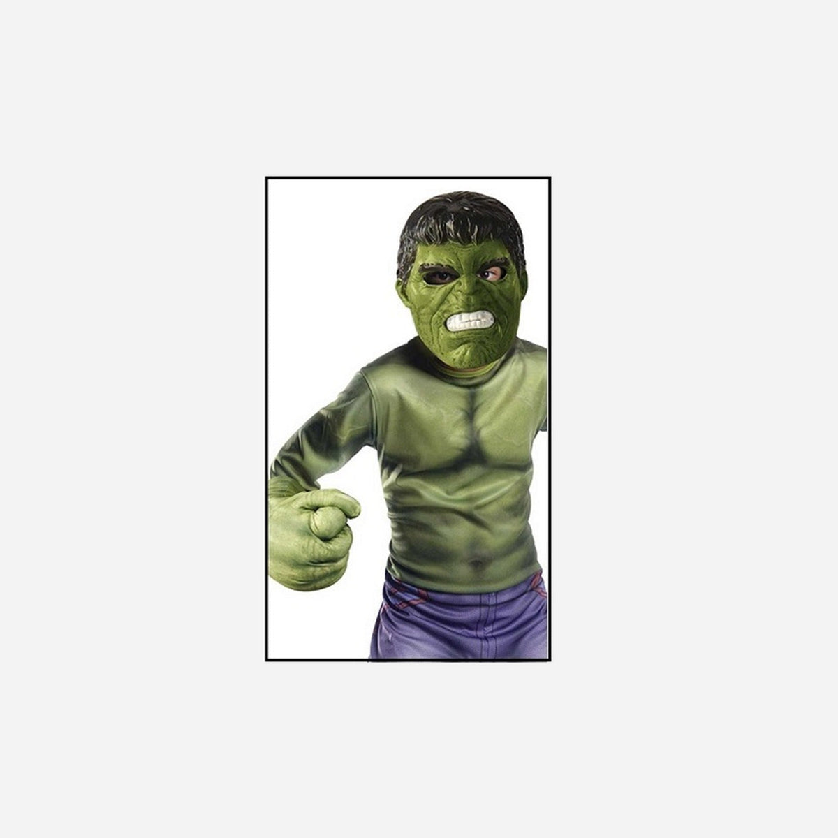 Kit accessoires masque + gants Hulkâ¢ enfant 3 pièces