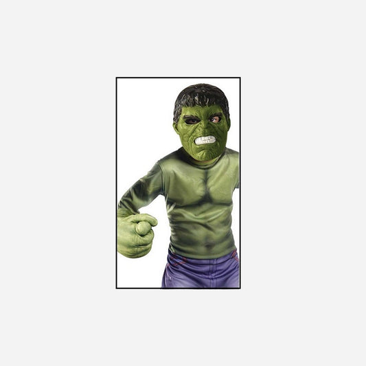 Kit accessoires masque + gants Hulkâ¢ enfant 3 pièces