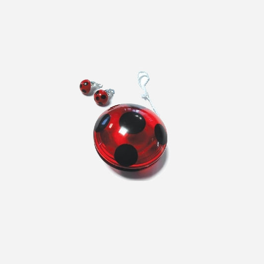 Kit accessoires yoyo + boucles d'oreilles Ladybugâ¢ Miraculousâ¢