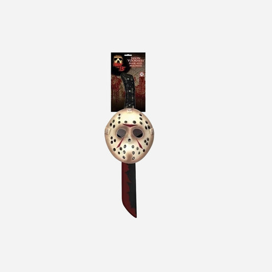 Kit masque et machette Jasonâ¢ Vendredi 13â¢ 2 pièces